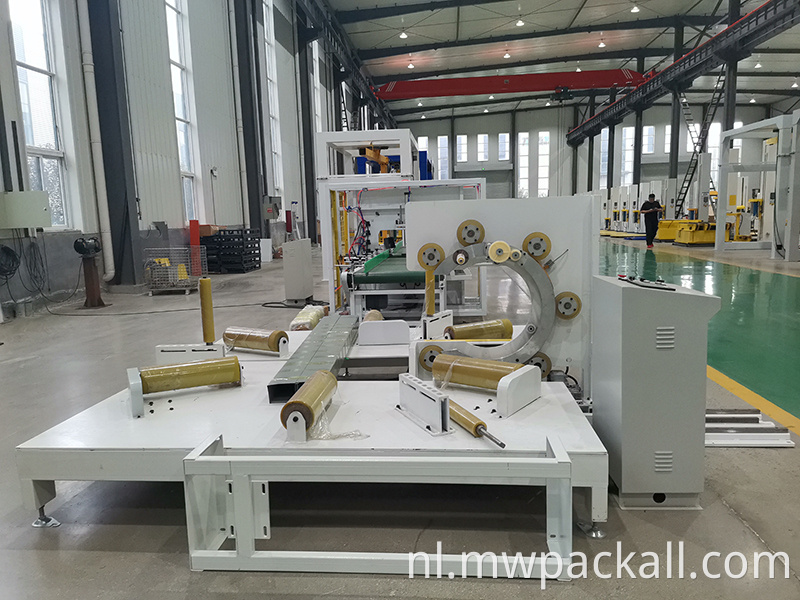 Automatische horizontale staaldraad band slang buis spoel ring rekfolie wikkelmachine met CE